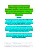 Medical Specialties Cardiology&comma; Hematology & Telemetry Nursing Study Guide 2026&sol;2027