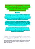 Medical Surgical Telemetry Exam Study Guide 2026&sol;2027 &vert; Practice Questions & Verified Answers