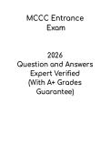 MCCC Entrance Exam &vert; Study Guide and Practice PDF