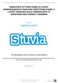PEDIATRICS ATI PROCTORED &lpar;5 LATEST VERSIONS&rpar; 2026&sol;2027 &sol;ATI PEDIATRIC PROCTORED EXAM &lpar;5 LATEST VERSIONS&rpar; EACH VERSION WITH 70 QUESTIONS AND CORRECT ANSWERS