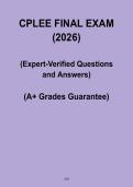 CPLEE Final Exam 2026 PDF &ndash; Complete Study Guide & Certification Prep