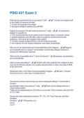PSIO 431 Package Deal With Questions And Answers Latest Updates