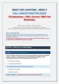 NR667 FNP CAPSTONE &ndash; WEEK 2 FULL LENGTH PRACTICE EXAM 150 Questions &vert; 100&percnt; Correct 