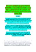 PN Adult Medical-Surgical Online Practice Exam 2026&sol;2027 &vert; Complete Study Guide & Verified Answers
