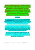 Prophecy Medical-Surgical Nursing Exam 2026&sol;2027 &vert; Complete Study Guide&comma; Practice Questions & Verified Answers