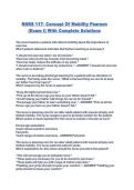 RNRS 117- Concept Of Mobility Pearson &lpar;Exam I&rpar; With Complete Solutions