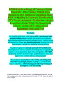 Relias Medical-Surgical Telemetry RN A Study Guide 2026&sol;2027 &vert; Complete Exam Prep with Verified Answers