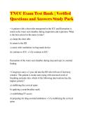 TNCC Exam Test Bank &vert; Verified Questions and Answers Study Pack