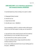 AVOP QUIZ PART 1&comma;2 & 3 Questions and Answers with Complete Solutions UPDATED&excl;&excl;&excl;&period;