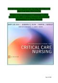 Introduction to Critical Care Nursing&comma; 8th Edition &vert; Complete Instructor Test Bank Companion&colon; Comprehensive Assessment and Practice Question Bank with Verified Questions&comma; Answers&comma; and Explanations &ndash; Mary Lou Sole