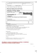 PEARSON A LEVEL ECONOMICS A PAPER 2 COMBINED QUESTION PAPER AND MARK SCHEME