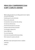 NR565 2026 COMPREHENSIVE EXAM SCRIPT COMPLETE ANSWERS