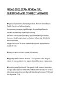 NR565 2026 EXAM REVIEW FULL QUESTIONS AND CORRECT ANSWERS