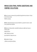 NR565 2026 FINAL PAPER QUESTIONS AND VERIFIED SOLUTIONS