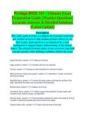 Portage BIOD 151 Complete Exam Study Guide 2026&sol;2027 &vert; Practice Questions & Verified Answers