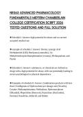 NR565 ADVANCED PHARMACOLOGY FUNDAMENTALS MIDTERM CHAMBERLAIN COLLEGE CERTIFICATION SCRIPT 2026 TESTED QUESTIONS AND FULL SOLUTION