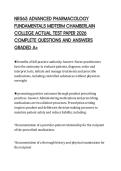 NR565 ADVANCED PHARMACOLOGY FUNDAMENTALS MIDTERM CHAMBERLAIN COLLEGE ACTUAL TEST PAPER 2026 COMPLETE QUESTIONS AND ANSWERS GRADED A&plus;