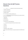 Elsevier Hesi A2 A&P Practice Questions NEWEST 2026&sol;2027 ACTUAL EXAM COMPLETE QUESTIONS AND CORRECT DETAILED ANSWERS &lpar;VERIFIED ANSWERS&rpar; &vert;ALREADY GRADED A&plus;&vert;&vert;BRAND NEW&excl;&excl;
