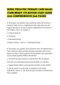 BURNS PEDIATRIC PRIMARY CARE MAAKS STARR BRADY 7TH EDITION STUDY GUIDE 2026 COMPREHENSIVE Q&A PASSED