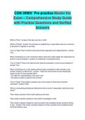CON 3990 Exam Updated Most Tested Questions with Verified Answers 2026&sol;2027 &vert; Guaranteed Pass