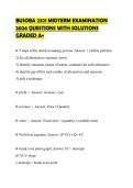 BUSOBA 2321 MIDTERM EXAMINATION 2026 QUESTIONS WITH SOLUTIONS GRADED A&plus;