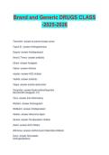 Brand and Generic Drugs Class 2026&sol;2027 &vert; Complete Pharmacy Technician Study Guide