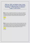 PSYC140 &sol; PSYC 140 Module 2 Exam &vert; Latest  2026&sol;2027 Portage Learning &vert; Developmental  Psychology &vert; Verified Questions & Answers &vert;  Grade A &vert; 100&percnt; Correct 