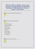 PSYC140 &sol; PSYC 140 Module 1 Exam &vert; Latest  2026&sol;2027 Portage Learning &vert; Developmental  Psychology &vert; Verified Questions & Answers &vert;  Grade A &vert; 100&percnt; Correct 