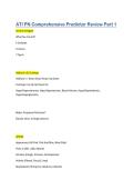 ATI PN Comprehensive Predictor Review Part 1&vert;Verified Answers&period;