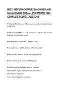 NR571 MIDTERM COMPLEX DIAGNOSIS AND MANAGEMENT ACTUAL ASSESSMENT 2026 COMPLETE SOLVED QUESTIONS