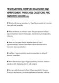 NR571 MIDTERM COMPLEX DIAGNOSIS AND MANAGEMENT PAPER 2026 QUESTIONS AND ANSWERS GRADED A&plus;