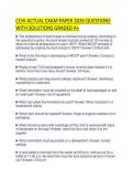 CCHI ACTUAL EXAM PAPER 2026 QUESTIONS WITH SOLUTIONS GRADED A&plus;