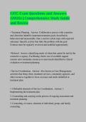 CATC Exam Questions and Answers &lpar;2026&rpar; &vert; Comprehensive Study Guide and Review