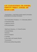CATC Exam Questions and Answers &vert; Complete Correct Answers and Review Guide
