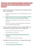 CPCA Exam &ndash; Basic Industry Knowledge &vert; Questions with  Correct Answers &vert; Latest Update 2026 &vert; Exam Prep &vert;  Graded A&plus;