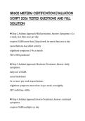 NR602 MIDTERM CERTIFICATION EVALUATION SCRIPT 2026 TESTED QUESTIONS AND FULL SOLUTION