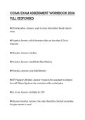 CCMA EXAM ASSESSMENT WORKBOOK 2026 FULL RESPONSES
