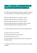 CCNA 1 v7 Modules 1-3 EXAMINATION SET 2026 SOLVED QUESTIONS GRADED A&plus;
