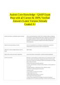 Autism Core Knowledge - QASP Exam Prep with all Correct & 100&percnt; Verified Answers &vert;Latest Version &vert;Already Graded A&plus;