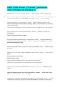 NRS 3015 Exam 3 Latest Questions with All Solved Solutions&period;
