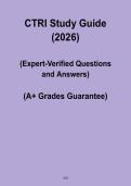 CTRI Study Guide PDF &ndash; Complete Exam Prep & Certification Review