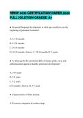 NRNP 6635 CERTIFICATION PAPER 2026 FULL SOLUTION GRADED A&plus;