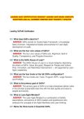 LEADING SAFE CERTIFICATION 2026&sol;2027 LEADING SAFE EXAM COMPLETE QUESTIONS AND ALL ANSWERS VERIFIED MOST RECENTLY UPDATED