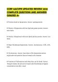 CCRP AACVPR UPDATED REVIEW 2026 COMPLETE QUESTIONS AND ANSWERS GRADED A&plus;