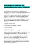 NRNP BOARD EVALUATION 2026 GUARANTEED PASS ANSWERS GRADED A&plus;