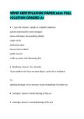 NRNP CERTIFICATION PAPER 2026 FULL SOLUTION GRADED A&plus;