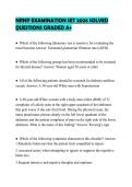 NRNP EXAMINATION SET 2026 SOLVED QUESTIONS GRADED A&plus;