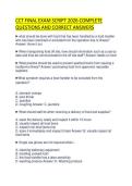 CCT FINAL EXAM SCRIPT 2026 COMPLETE QUESTIONS AND CORRECT ANSWER1
