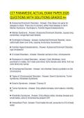 CCT PARAMEDIC ACTUAL EXAM PAPER 2026 QUESTIONS WITH SOLUTIONS GRADED A&plus;