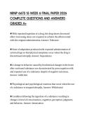 NRNP 6675 15 WEEK 6 FINAL PAPER 2026 COMPLETE QUESTIONS AND ANSWERS GRADED A&plus;